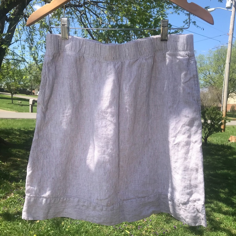 J Jill 100% Linen Skirt